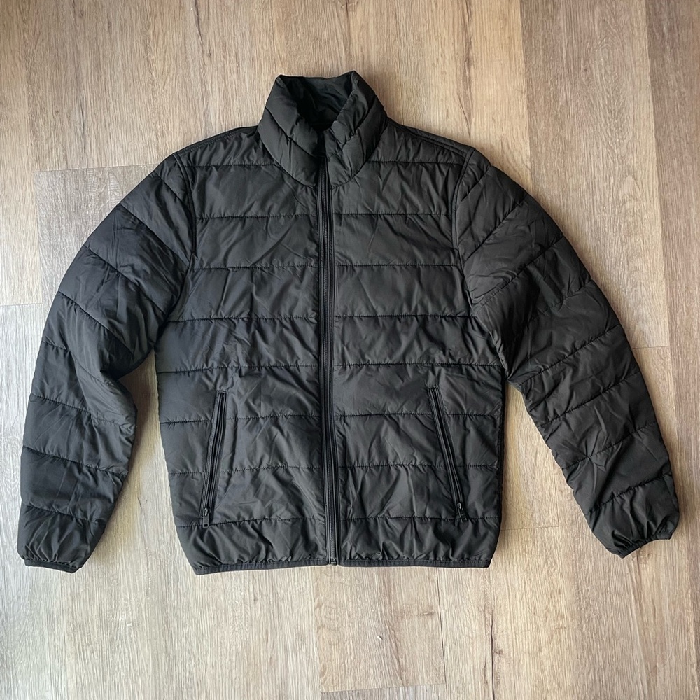 Mango Men’s Black Quilted Puffer Jacket